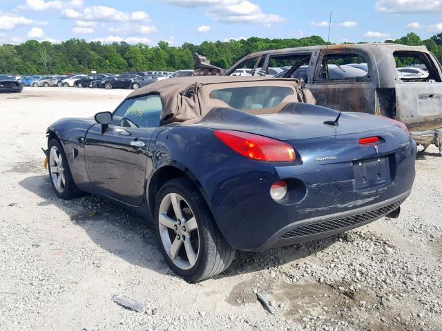 1G2MB35B27Y109048 - 2007 PONTIAC SOLSTICE BLUE photo 3