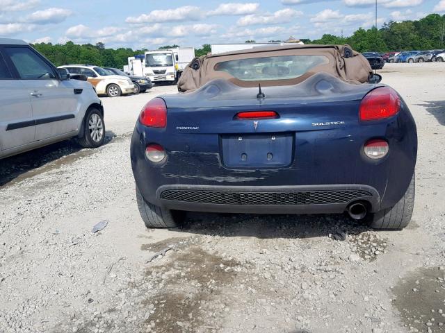 1G2MB35B27Y109048 - 2007 PONTIAC SOLSTICE BLUE photo 9