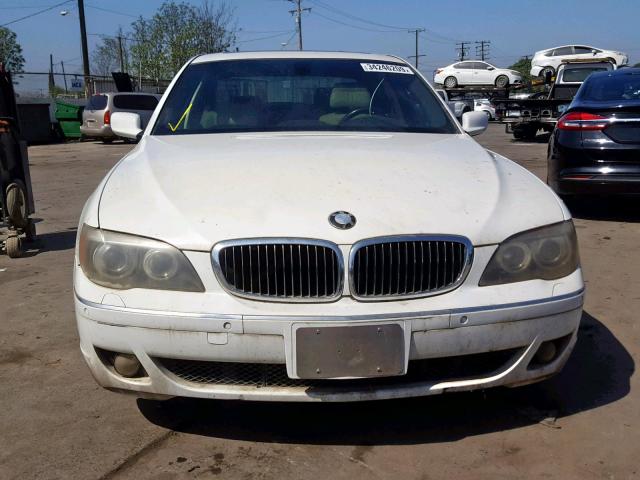 WBAHL83506DT02242 - 2006 BMW 750 I WHITE photo 9