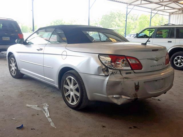 1C3LC55R18N678879 - 2008 CHRYSLER SEBRING TO SILVER photo 3