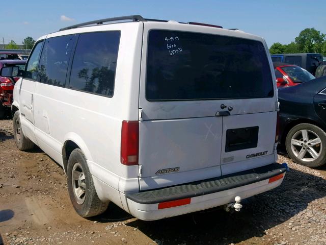 1GNDM19W51B111868 - 2001 CHEVROLET ASTRO WHITE photo 3