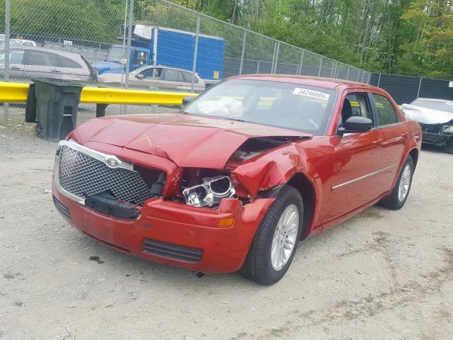 2C3KA43D49H552528 - 2009 CHRYSLER 300 LX RED photo 2