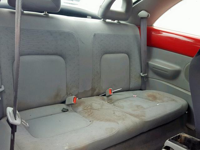 3VWCS21C91M420542 - 2001 VOLKSWAGEN NEW BEETLE წითელი ფოტო 6