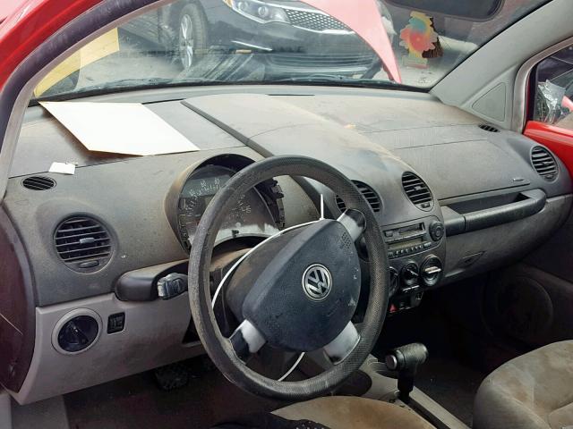 3VWCS21C91M420542 - 2001 VOLKSWAGEN NEW BEETLE წითელი ფოტო 9