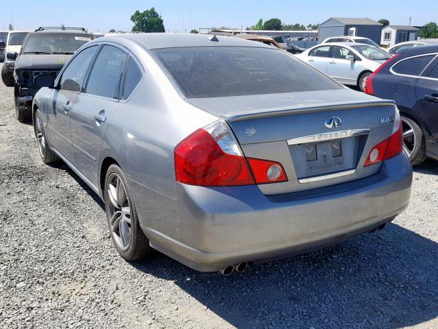 JNKBY01E56M200450 - 2006 INFINITI M45 BASE SILVER photo 3