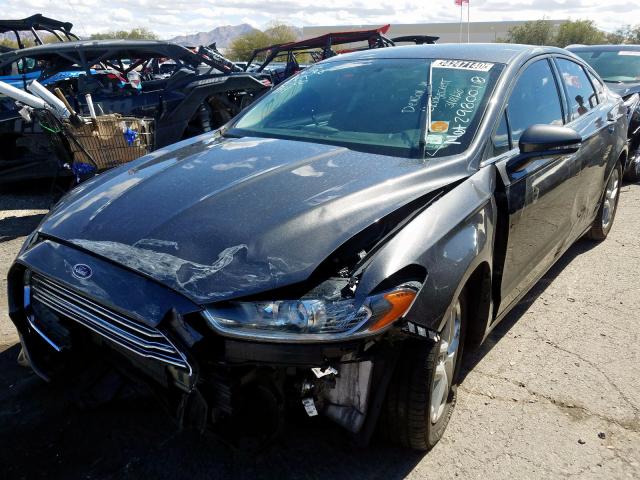 3FA6P0HD3GR367908 - 2016 FORD FUSION SE  photo 2