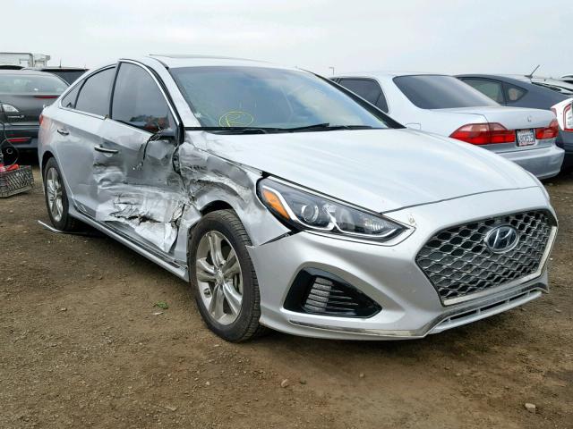 5NPE34AF2JH625852 - 2018 HYUNDAI SONATA SPO SILVER photo 1