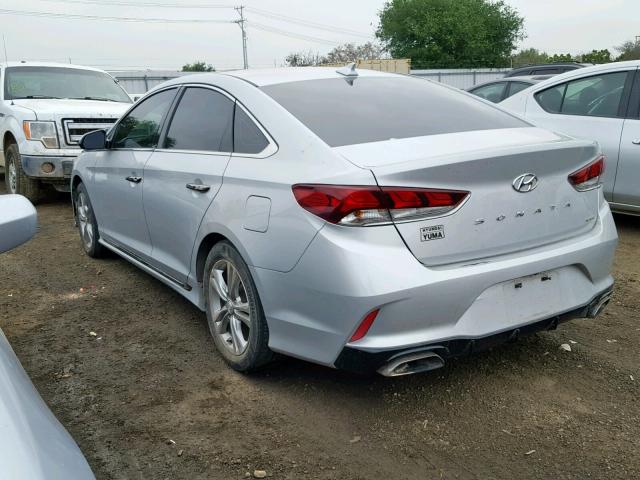 5NPE34AF2JH625852 - 2018 HYUNDAI SONATA SPO SILVER photo 3