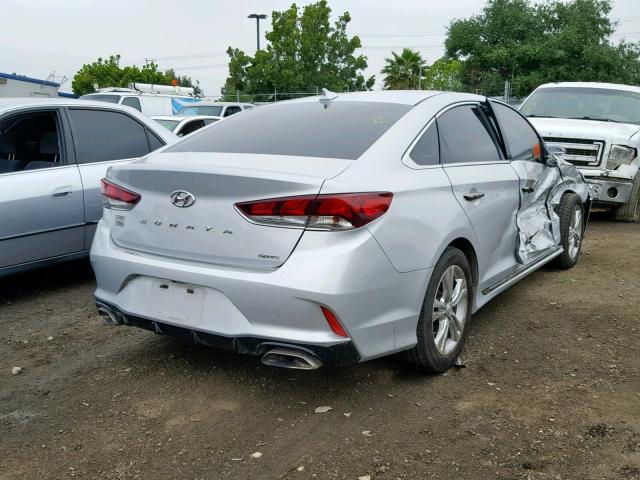 5NPE34AF2JH625852 - 2018 HYUNDAI SONATA SPO SILVER photo 4