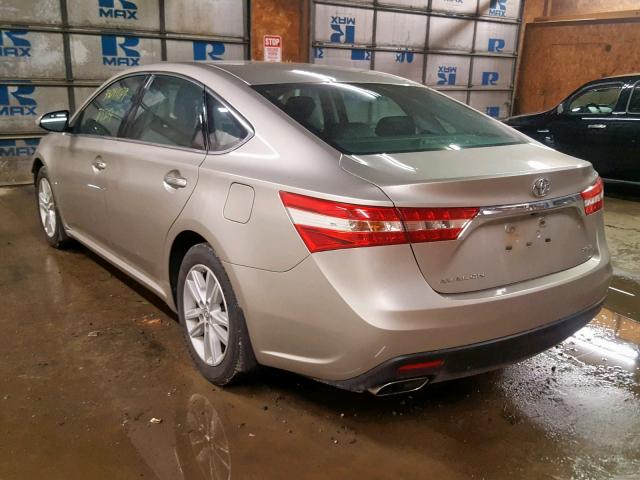 4T1BK1EB8EU089864 - 2014 TOYOTA AVALON BAS BEIGE photo 3
