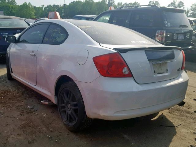 JTKDE167570185257 - 2007 TOYOTA SCION TC WHITE photo 3