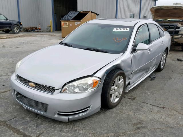 2G1WB5E35E1117789 - 2014 CHEVROLET IMPALA LIM SILVER photo 2