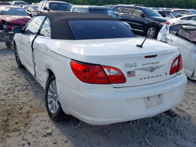 1C3BC5ED0AN165855 - 2010 CHRYSLER SEBRING TO WHITE photo 3