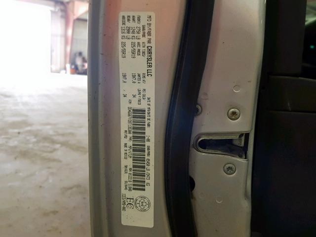 3D4GG67V39T135300 - 2009 DODGE JOURNEY R/ SILVER photo 10