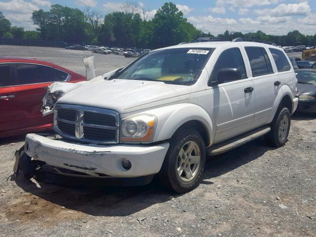 1D4HB48NX4F132306 - 2004 DODGE DURANGO SL WHITE photo 2