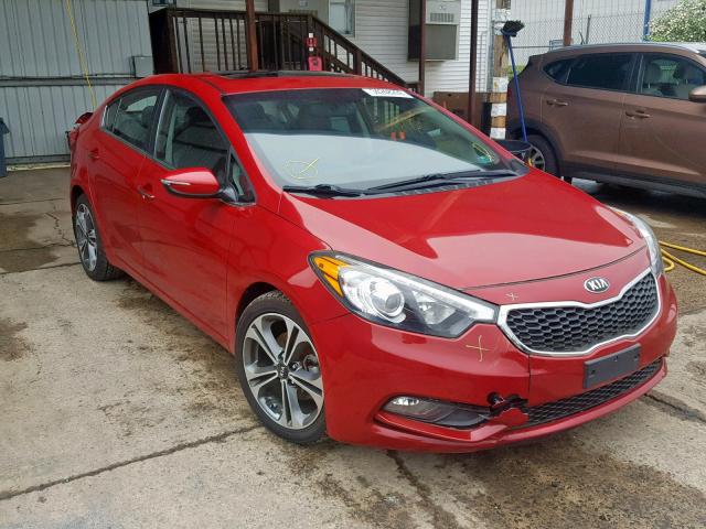 KNAFZ4A84F5344094 - 2015 KIA FORTE EX RED photo 1