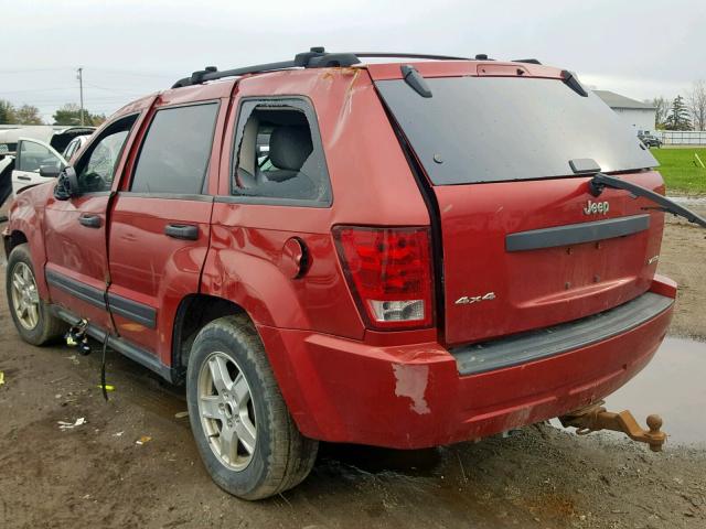 1J4GR48K25C542637 - 2005 JEEP GRAND CHER RED photo 3