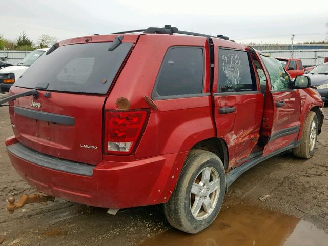 1J4GR48K25C542637 - 2005 JEEP GRAND CHER RED photo 4