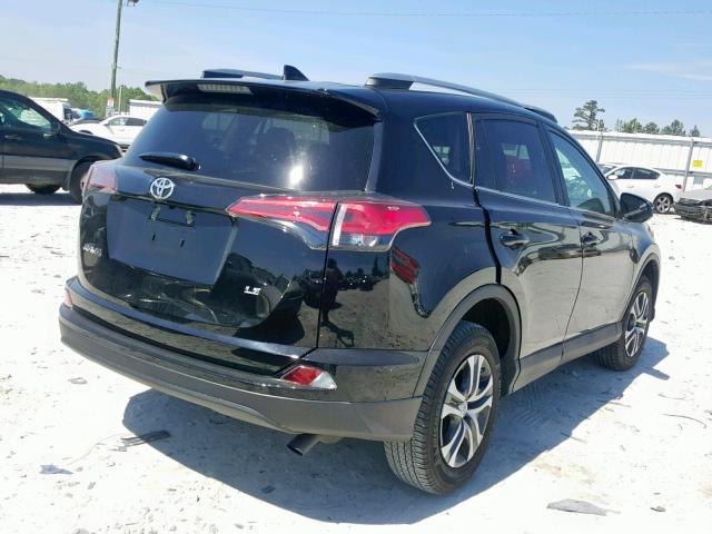 2T3ZFREV0JW521974 - 2018 TOYOTA RAV4 LE BLACK photo 4