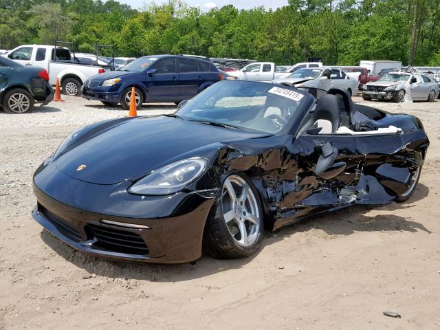 WP0CA2A81JS210977 - 2018 PORSCHE BOXSTER BLACK photo 2