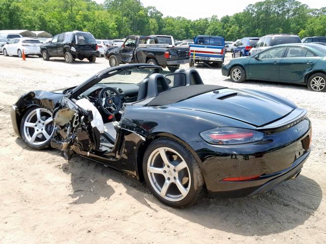 WP0CA2A81JS210977 - 2018 PORSCHE BOXSTER BLACK photo 3