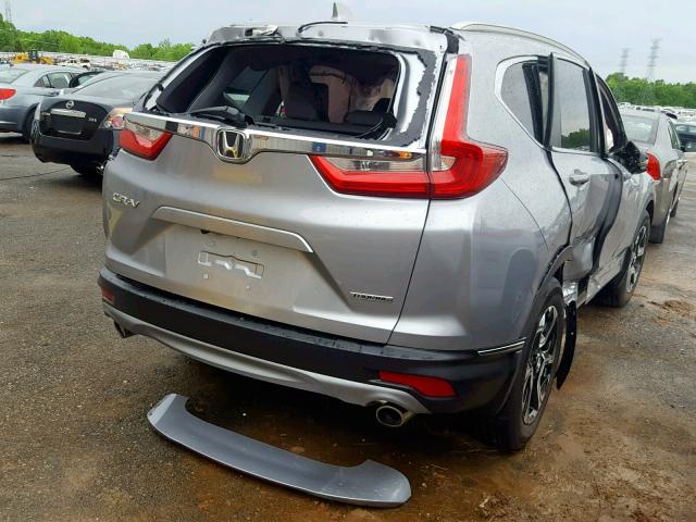 7FARW1H96JE054019 - 2018 HONDA CR-V TOURI GRAY photo 4