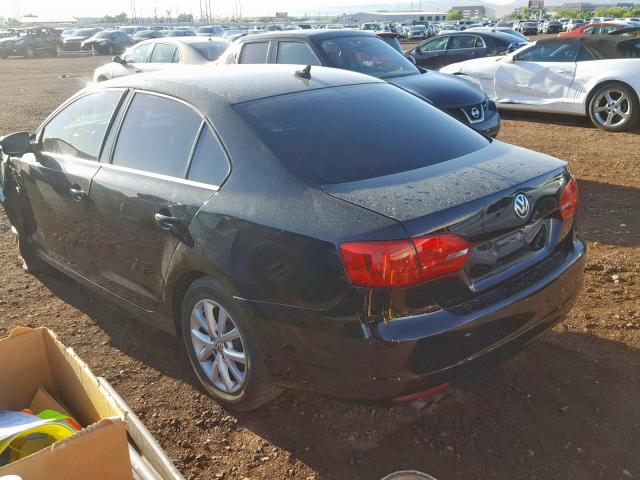 3VWD17AJ1EM336711 - 2014 VOLKSWAGEN JETTA SE BLACK photo 3