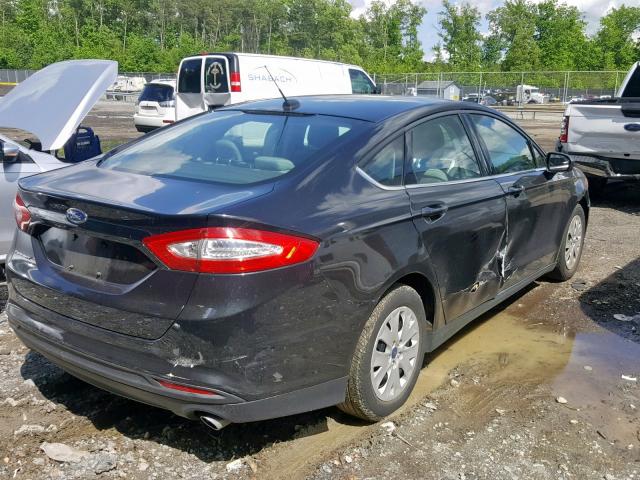 1FA6P0G77E5352534 - 2014 FORD FUSION S BLACK photo 4