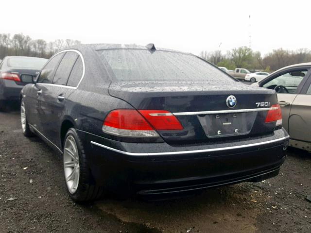 WBAHL83596DT00361 - 2006 BMW 750 I BLACK photo 3