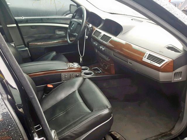 WBAHL83596DT00361 - 2006 BMW 750 I BLACK photo 5