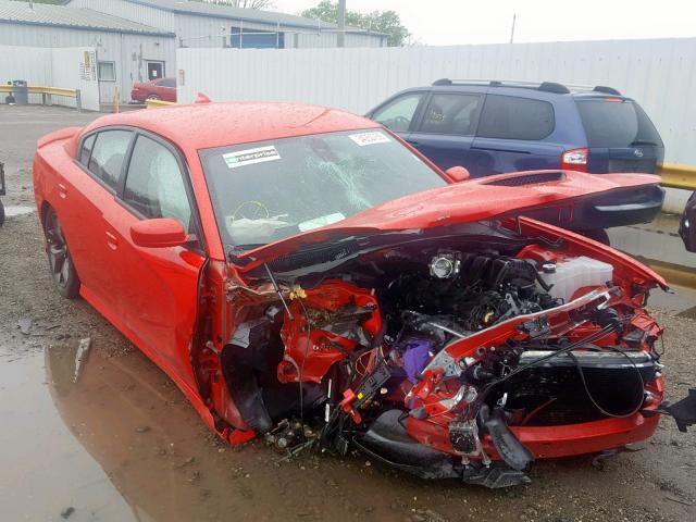 2C3CDXHG2KH598364 - 2019 DODGE CHARGER GT RED photo 1