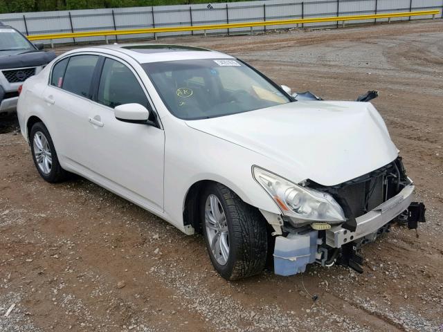 JN1DV6AP0CM810620 - 2012 INFINITI G25 BASE WHITE photo 1