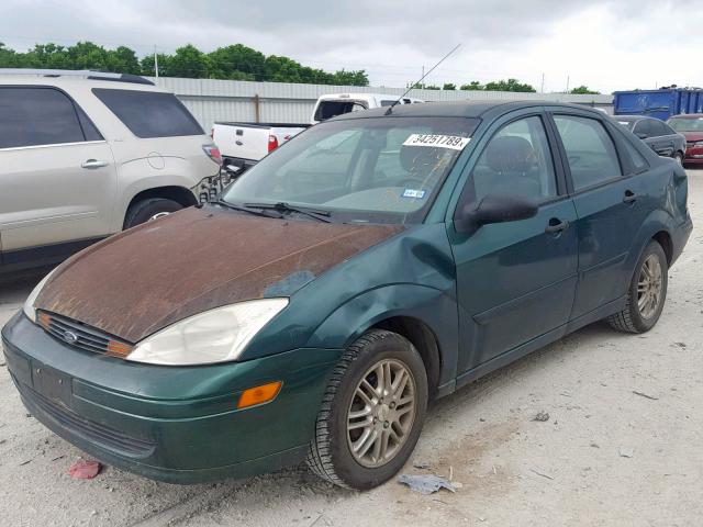 1FAHP3839YW171679 - 2000 FORD FOCUS ZTS GREEN photo 2