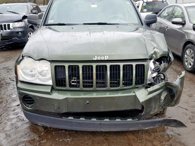 1J8GR48K87C677493 - 2007 JEEP LAREDO GREEN photo 9