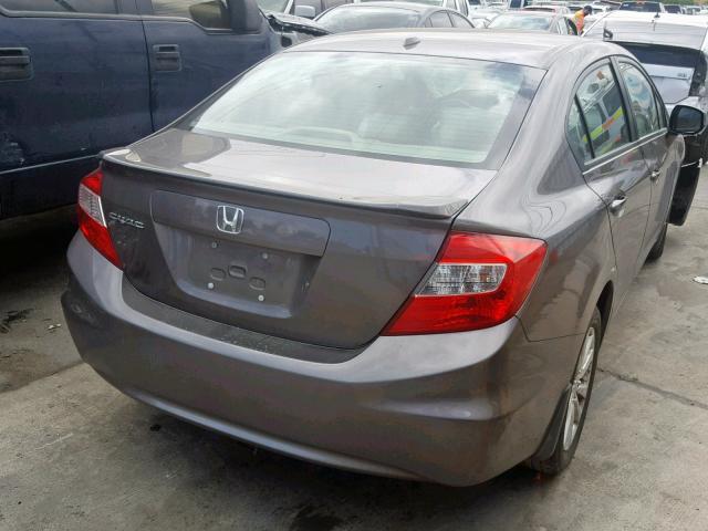 19XFB2F98CE028971 - 2012 HONDA CIVIC EXL GRAY photo 4