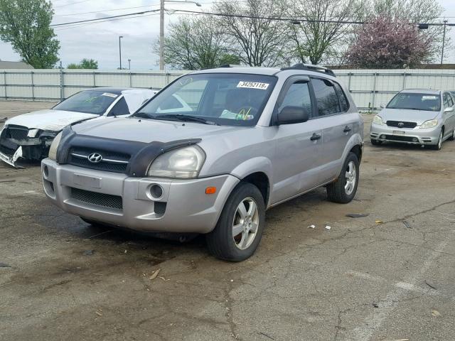 KM8JM12B25U069586 - 2005 HYUNDAI TUCSON GL SILVER photo 2