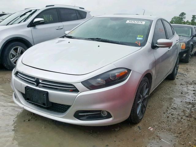 1C3CDFBAXDD335294 - 2013 DODGE DART SXT SILVER photo 2