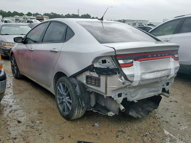 1C3CDFBAXDD335294 - 2013 DODGE DART SXT SILVER photo 3