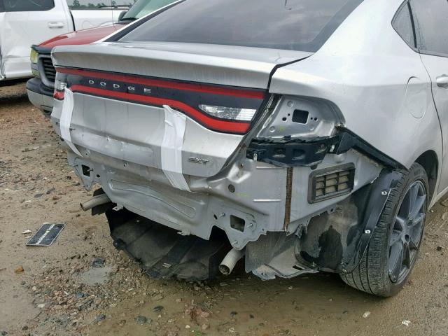 1C3CDFBAXDD335294 - 2013 DODGE DART SXT SILVER photo 9