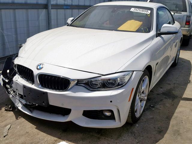 WBA3T3C52FP738201 - 2015 BMW 435 I WHITE photo 2