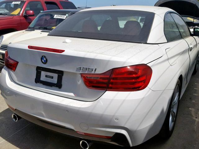 WBA3T3C52FP738201 - 2015 BMW 435 I WHITE photo 4