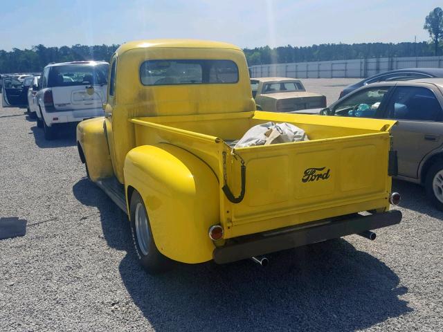 F1R1CH10009 - 1951 FORD PICK UP YELLOW photo 3