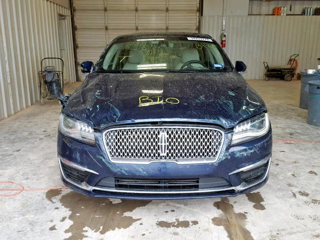 3LN6L5C9XHR651183 - 2017 LINCOLN MKZ SELECT BLUE photo 9