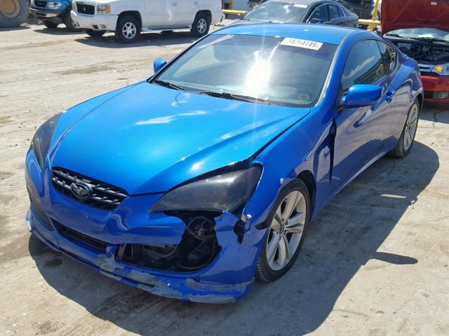 KMHHT6KD2BU059622 - 2011 HYUNDAI GENESIS CO BLUE photo 2