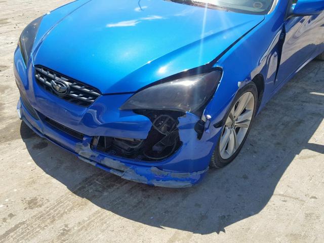 KMHHT6KD2BU059622 - 2011 HYUNDAI GENESIS CO BLUE photo 9