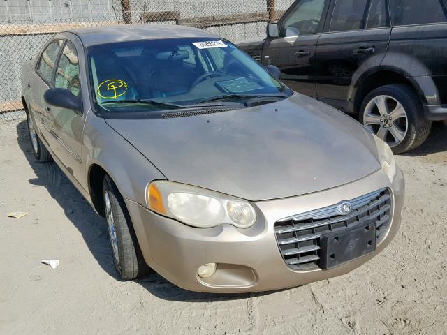 1C3EL56R44N111017 - 2004 CHRYSLER SEBRING LX GOLD photo 1