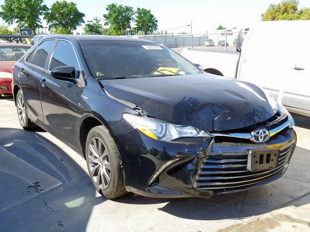 4T1BD1FK1FU142995 - 2015 TOYOTA CAMRY HYBR BLACK photo 1