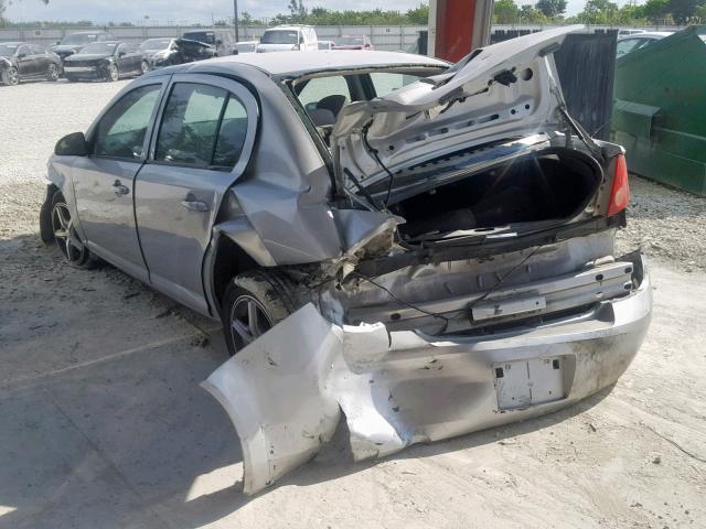 1G1AL58F187299754 - 2008 CHEVROLET COBALT LT SILVER photo 3