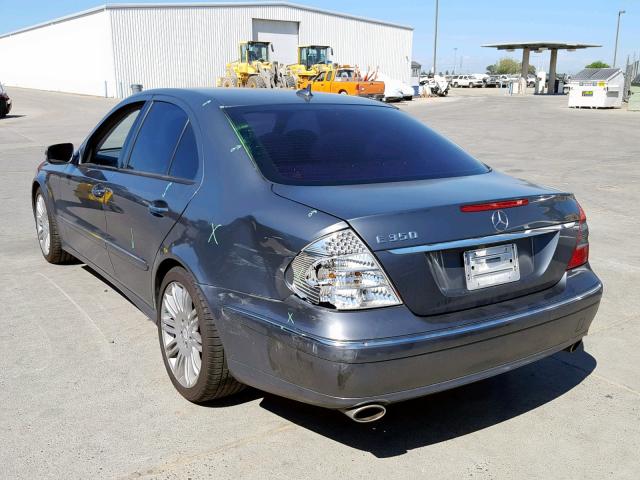 WDBUF56X18B225219 - 2008 MERCEDES-BENZ E 350 GRAY photo 3