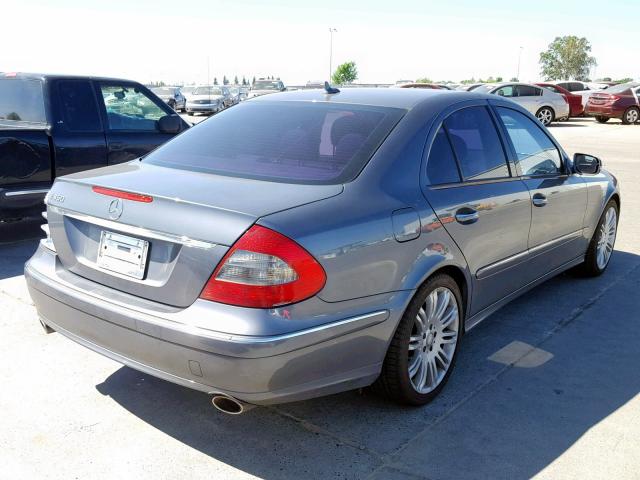 WDBUF56X18B225219 - 2008 MERCEDES-BENZ E 350 GRAY photo 4